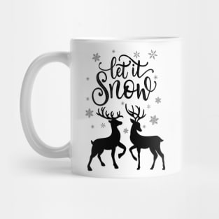 Let it snow with deer Mug